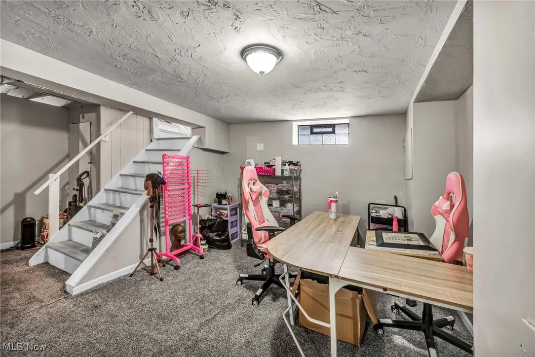 View of carpeted office space