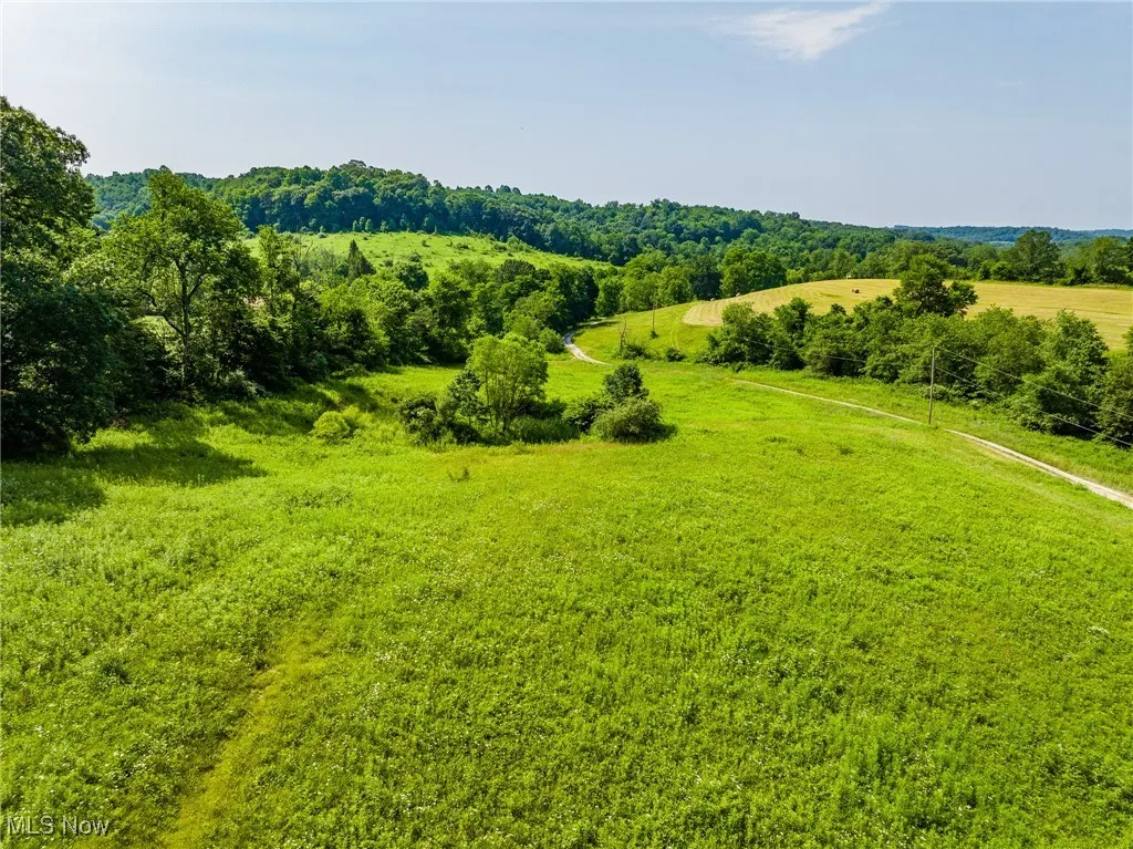 View of yard with a view of countryside