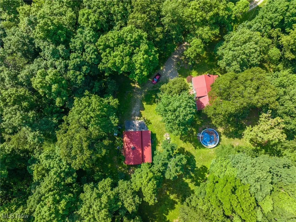Aerial view of property and surrounding area