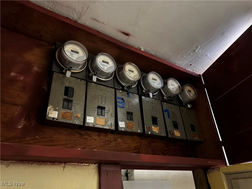 Detailed view of electric panel