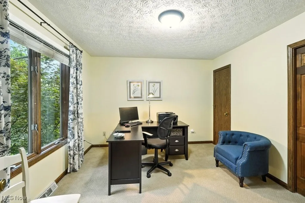 Bedroom 3 with New Carpet and French Doors that Lead to Master Bedroom