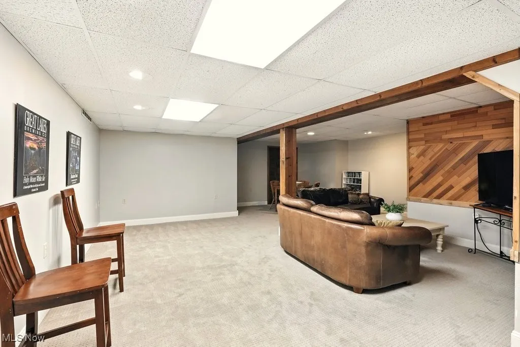 Rec Room with Eating Area and New Carpet