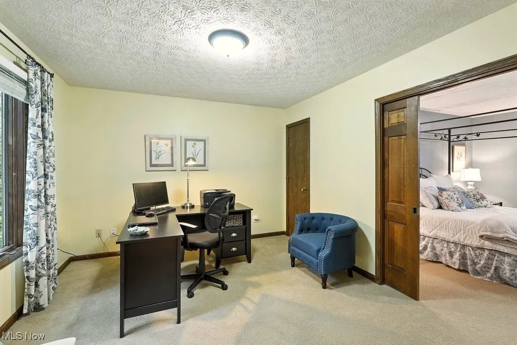 Bedroom 3 with New Carpet and French Doors that Lead to Master Bedroom