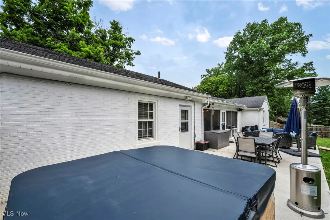 View of patio featuring outdoor dining space