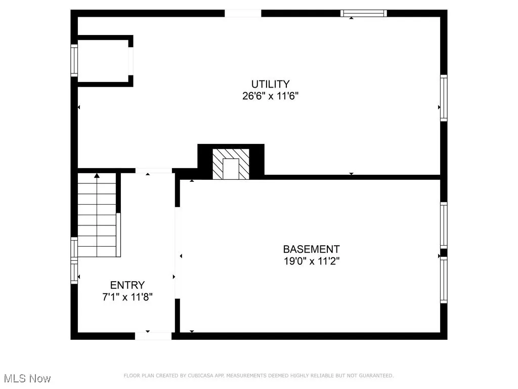 Basement level floor plan