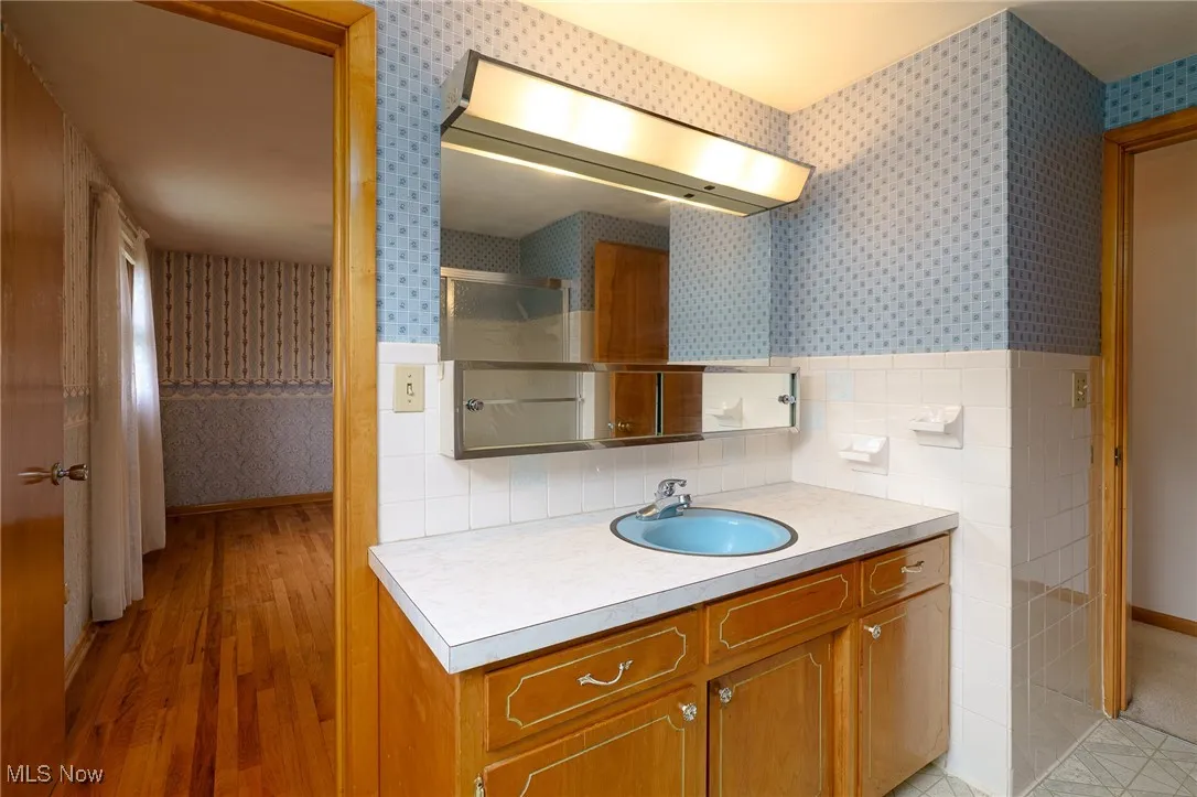 Second floor bath vanity