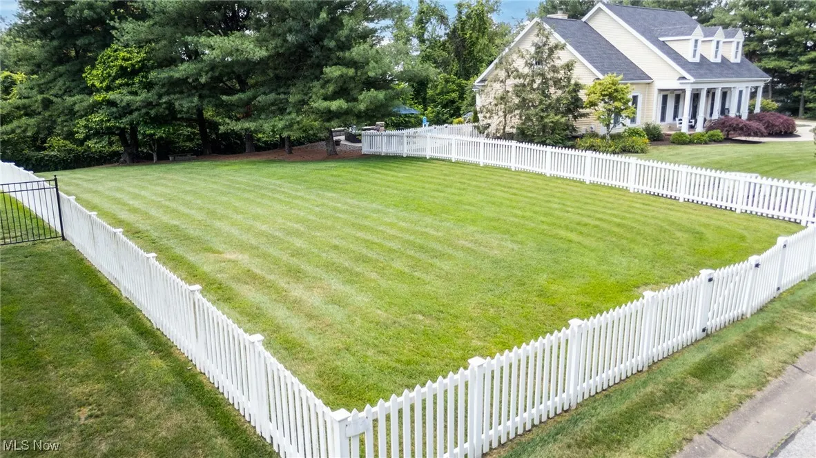 View of fenced yard