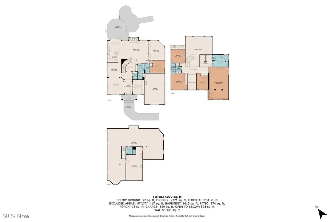 View of floor plan / room layout