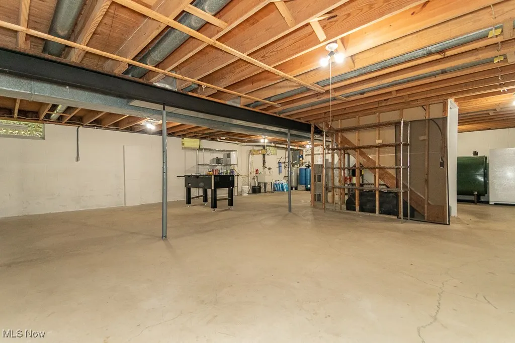 Lots of added space in the basement!