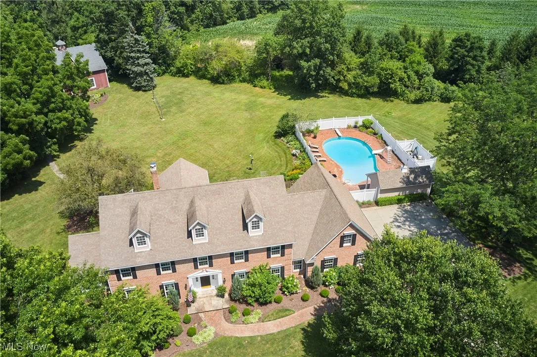 Drone / aerial view of property