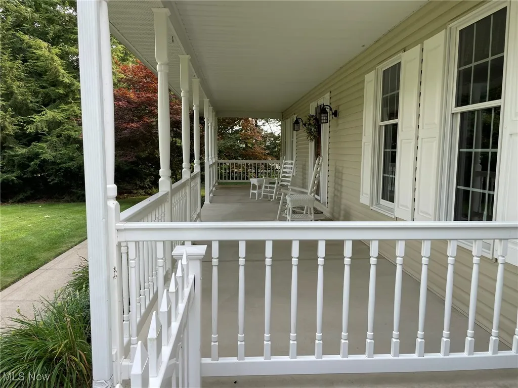 View of wooden porch