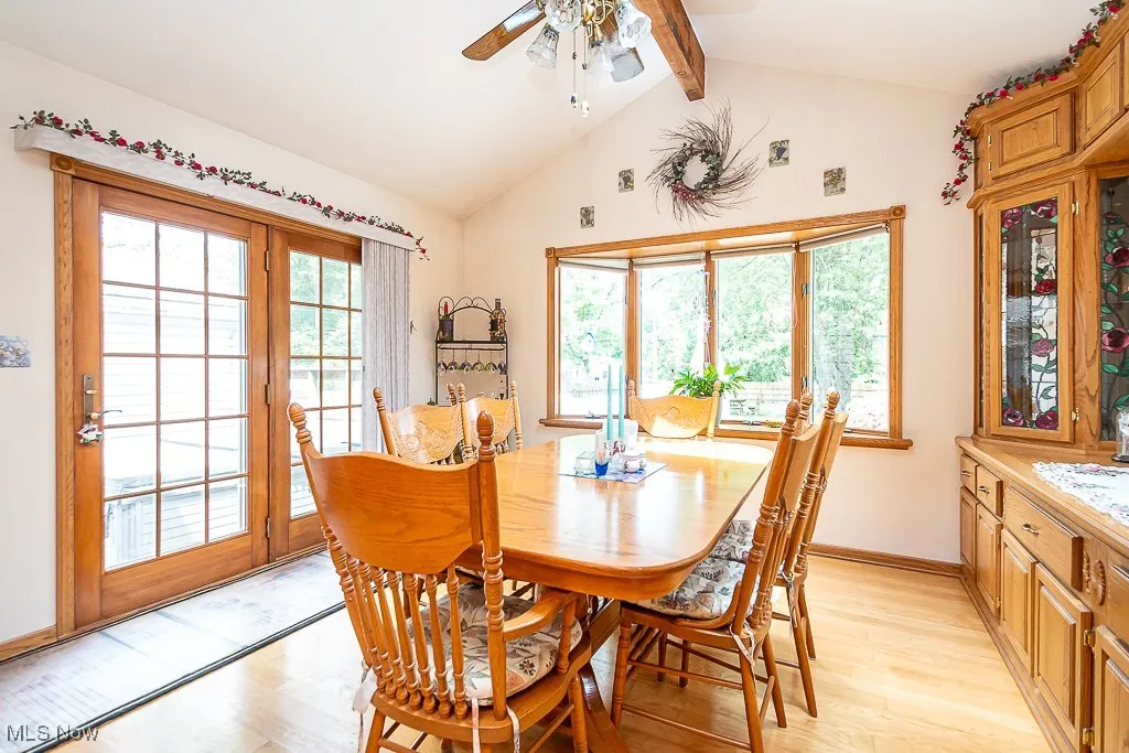 Morning room featuring bay window