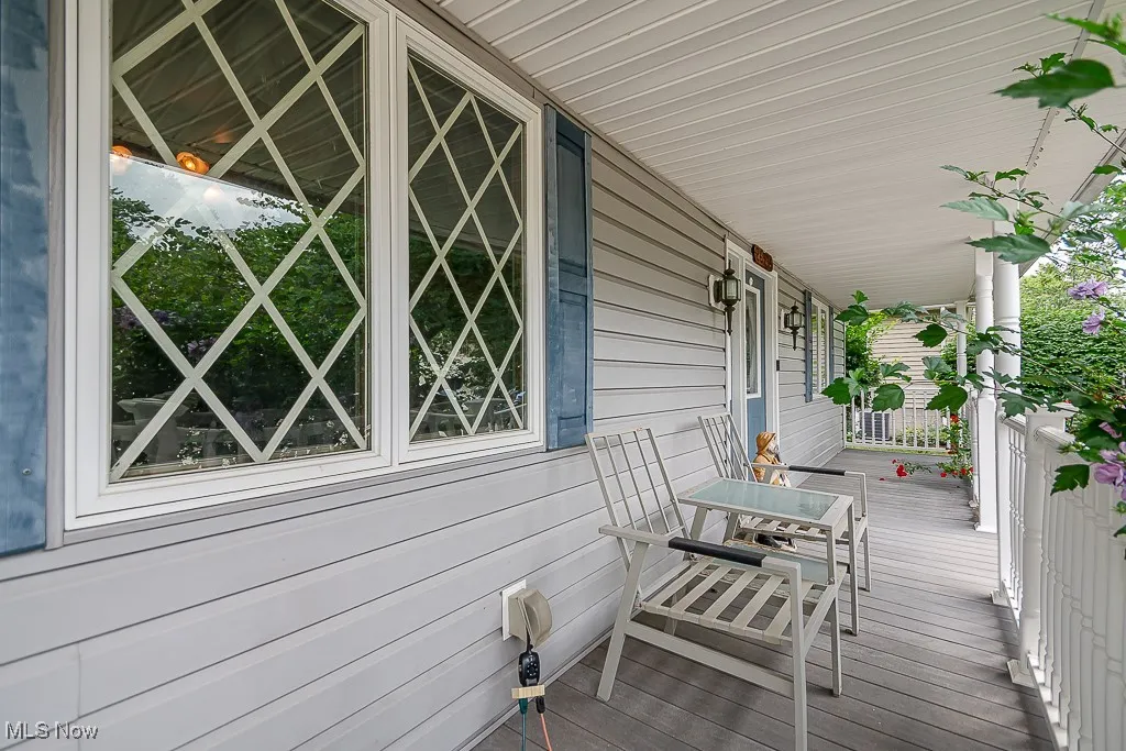 View of wooden porch