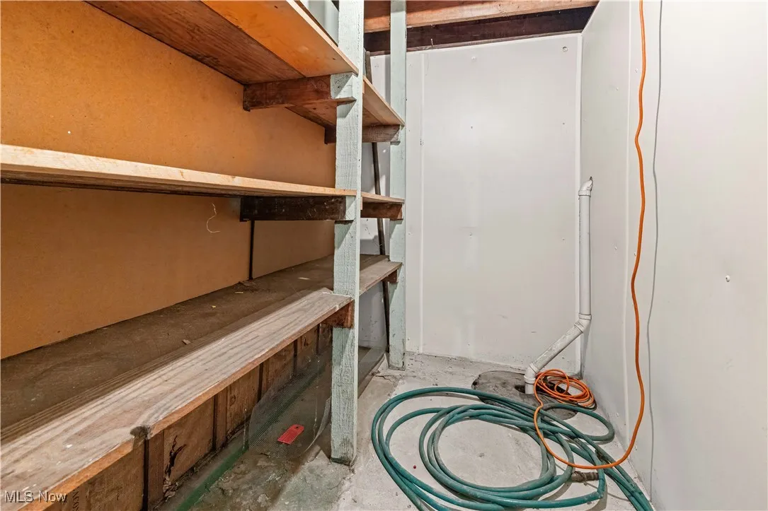 View of storage room
