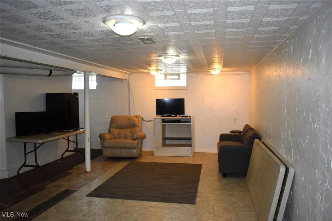 View of basement rec  room