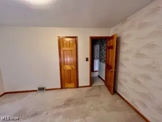 Empty room with light carpet