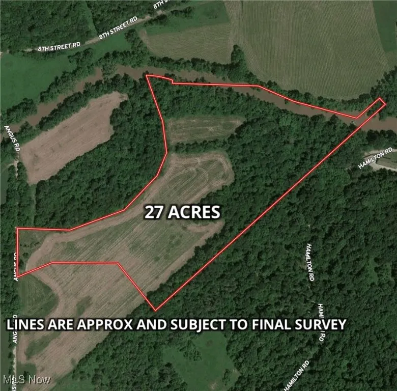 Map / location with property parcel outlined