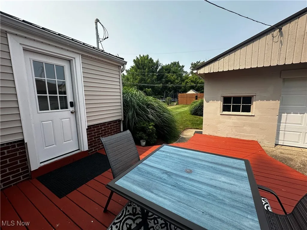 View of deck
