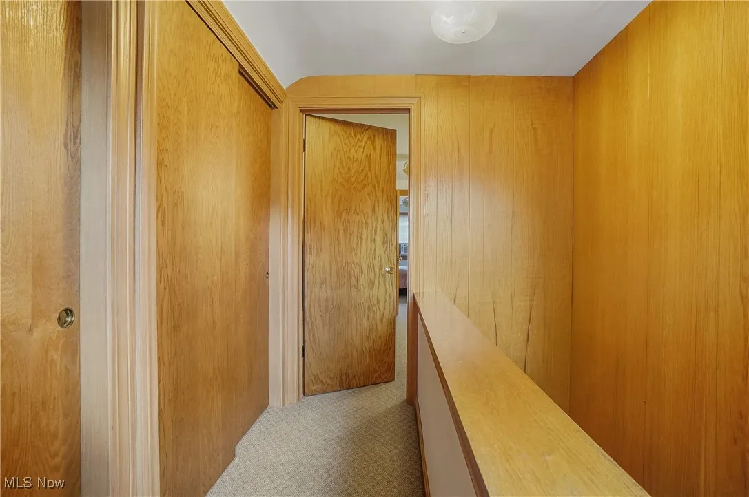 Upstairs hallway featuring huge closets