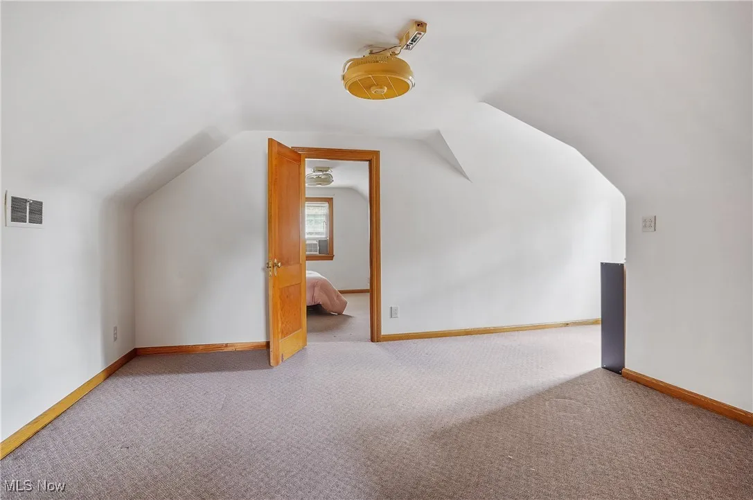 Upstairs bedroom looking into captive bedroom