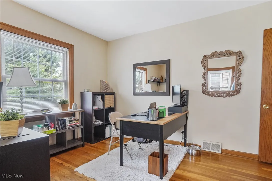 Office/bedroom with double closets