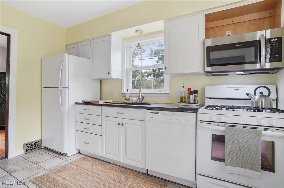Kitchen with granite countertops