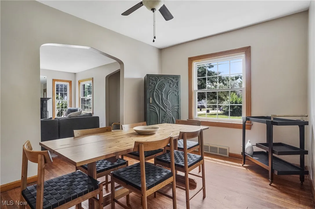 Dining room featuring hardwood floors