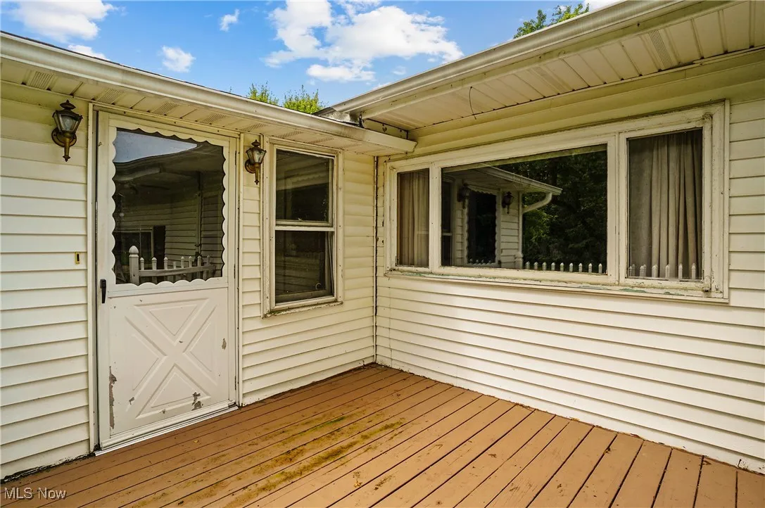 View of deck