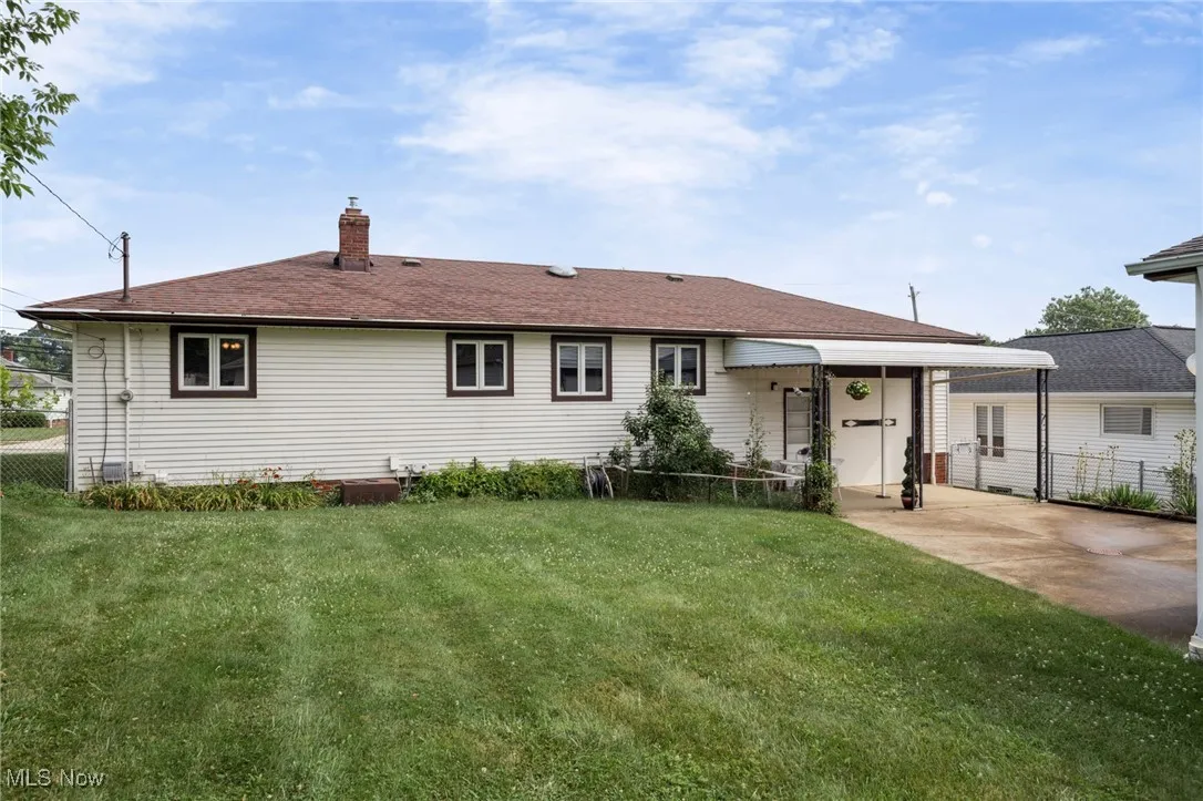 Rear of House and Backyard