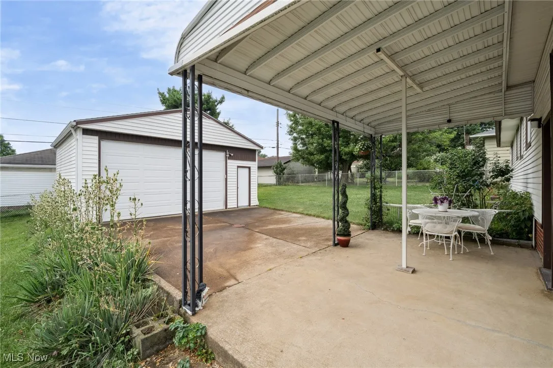 Covered Rear Patio and Detach Garage