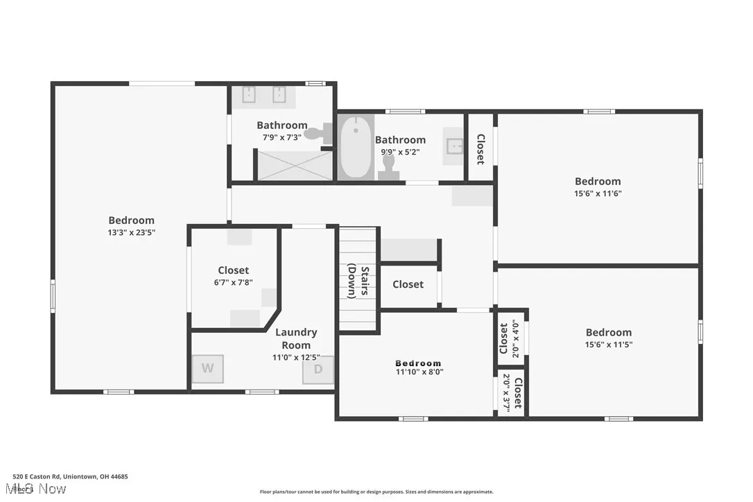Second level floor plan