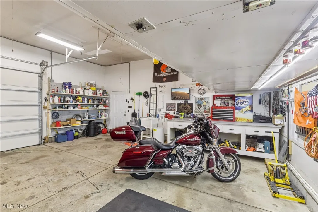 Inside of the 2 car detached garage