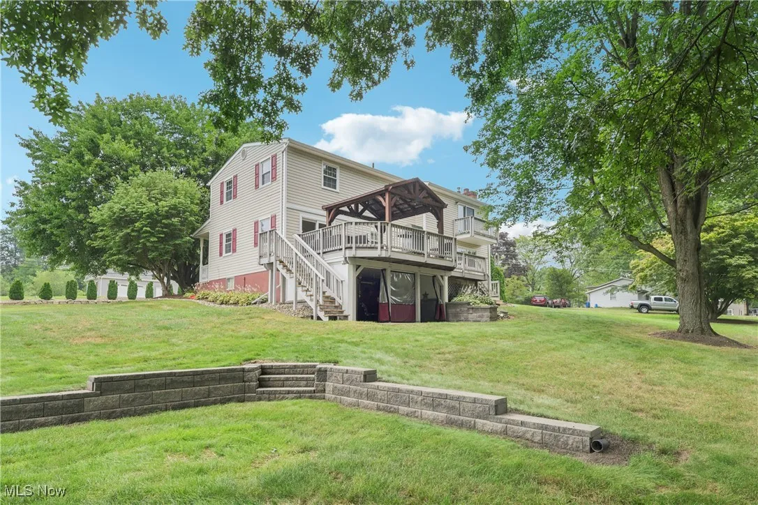 View of back of the home