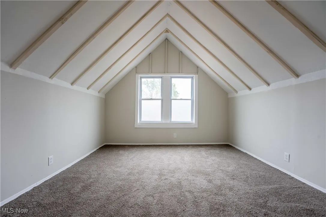 Bonus room featuring carpet and baseboards