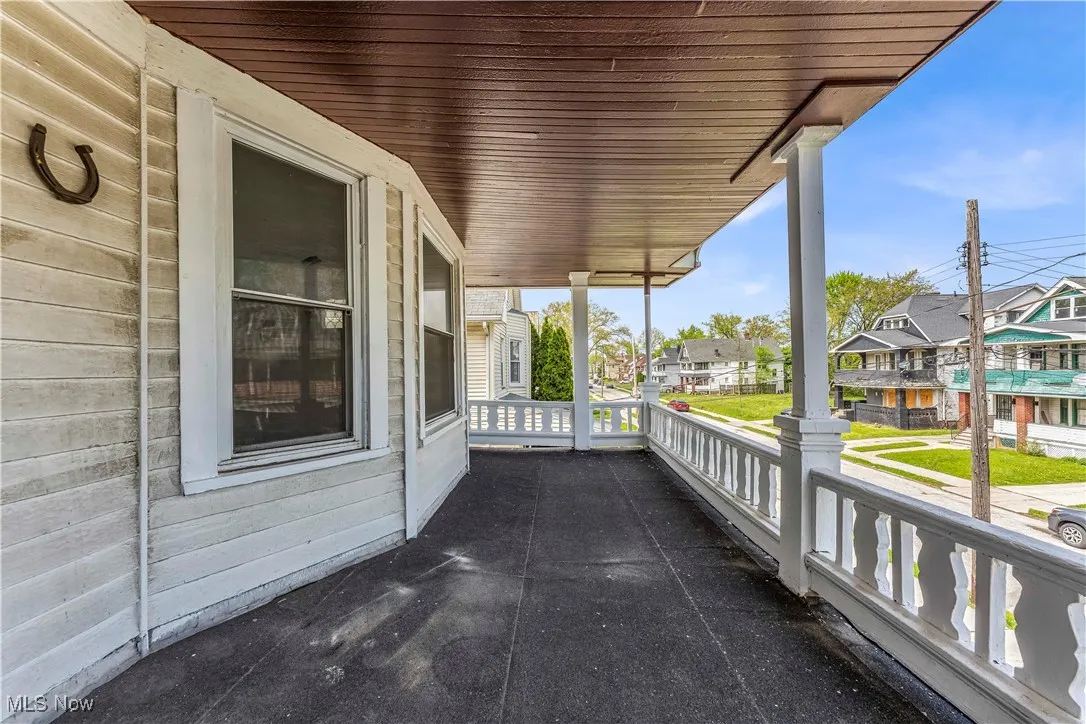 View of patio with a residential view