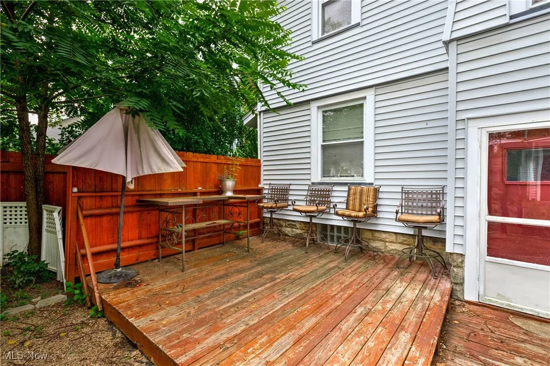 View of deck