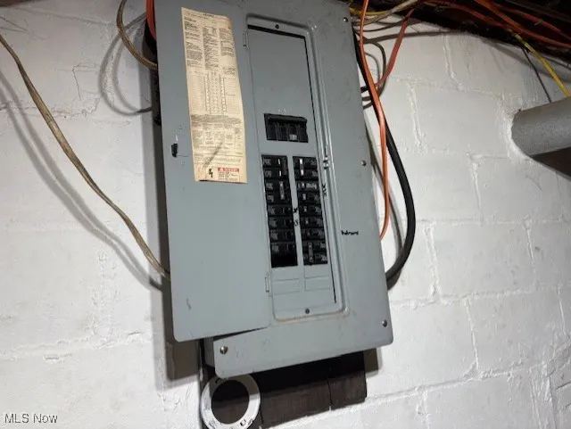 Utility room with electric panel