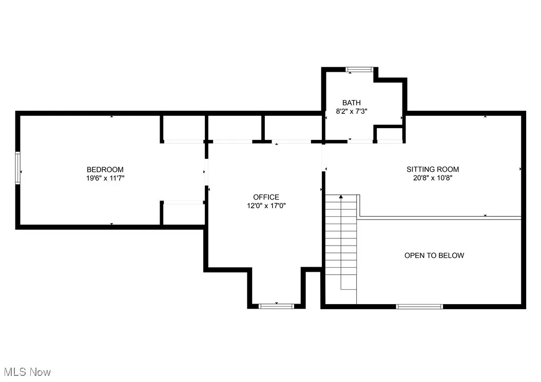 2nd Floor - The Office is Bedroom 3 and Sitting Room is a Loft