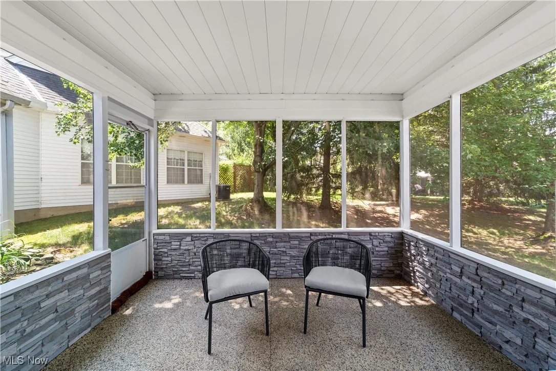 Off the Eating Area is the Seasonal Sun Porch
