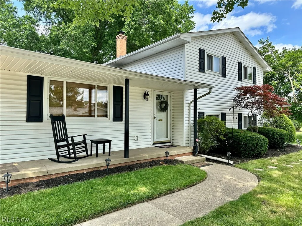 View of front porch