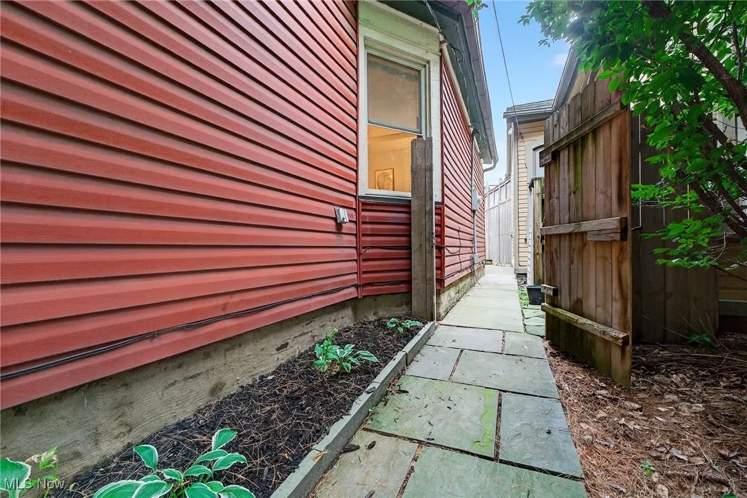 View of home's exterior featuring crawl space
