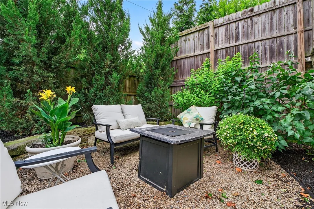 View of patio featuring an outdoor hangout area