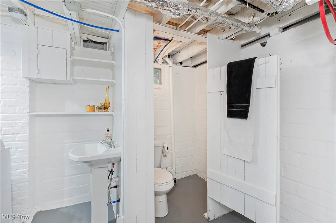 Half bath in the basement