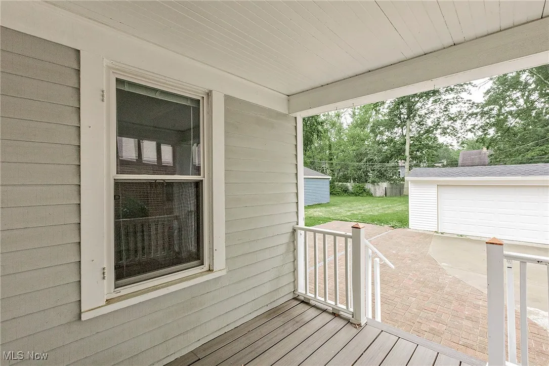 The back porch is ready for relaxing!