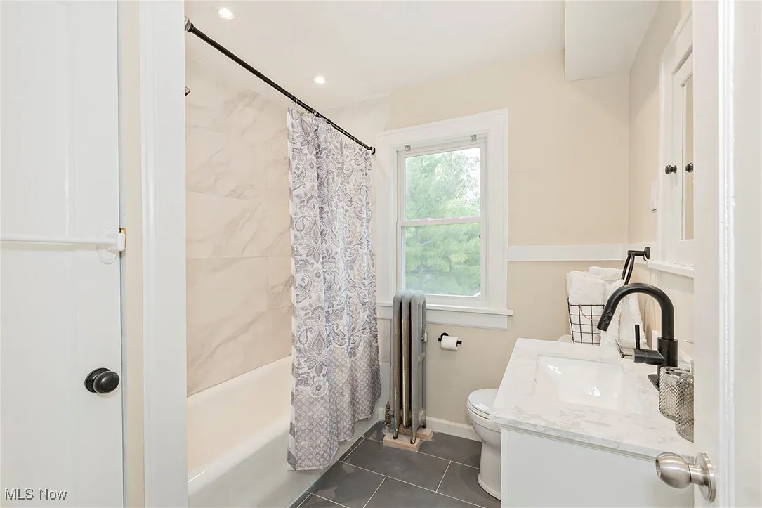 The updated full bathroom on the 2nd level.