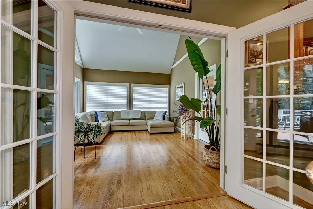 Entrance into Sunroom off Kitchen