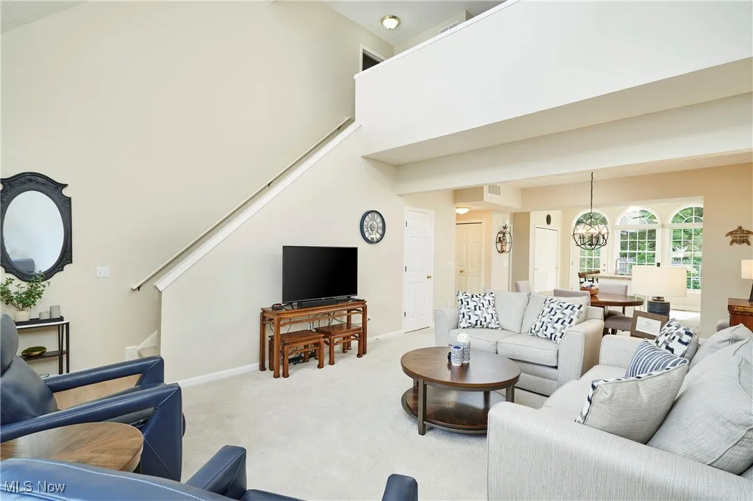 Enter to this gorgeous vaulted Living Room/Great Room which current owners updated with neutral decor.