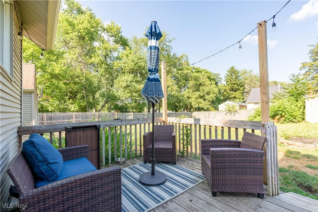 Back deck.