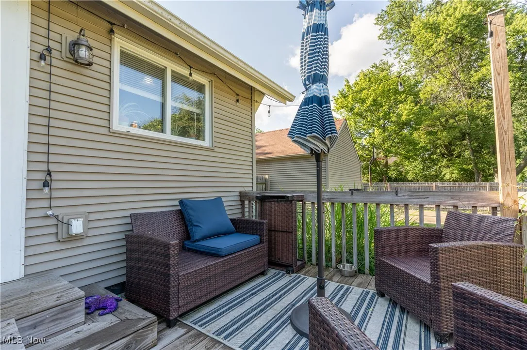 Back deck.
