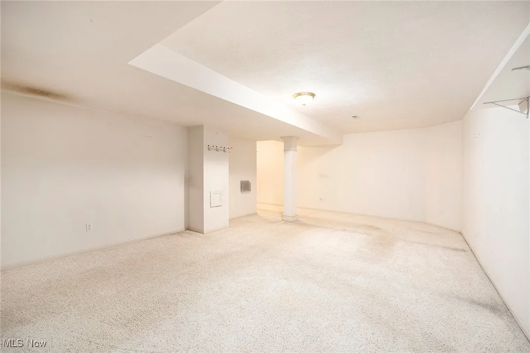 Finished below grade area with carpet